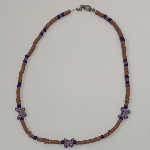 Bohemian Butterfly🦋🦋🦋Beaded Artisan Necklace - Picture 5 of 9